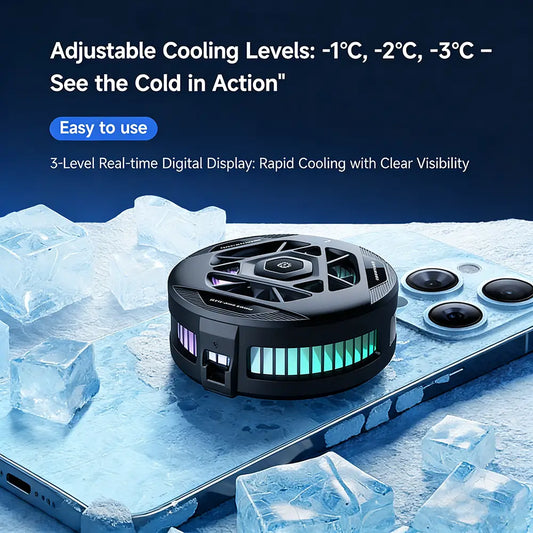TL22 Magnetic Phone Cooler cooling levels