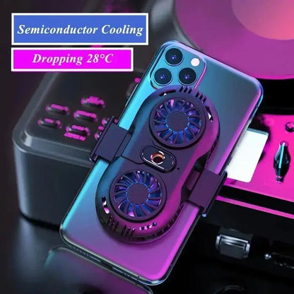 AH102 Dual Fan Phone Cooler 