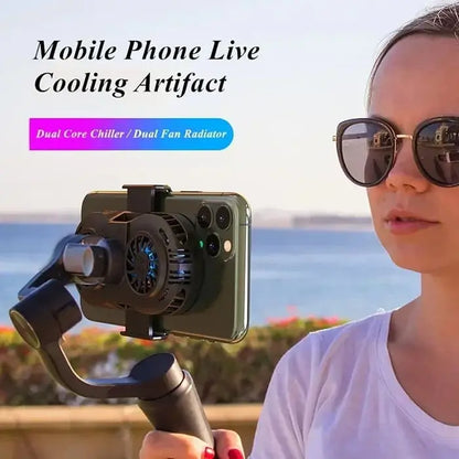 AH102 Dual Fan Phone Cooler using