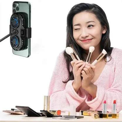 AH102 Dual Fan Phone Cooler
