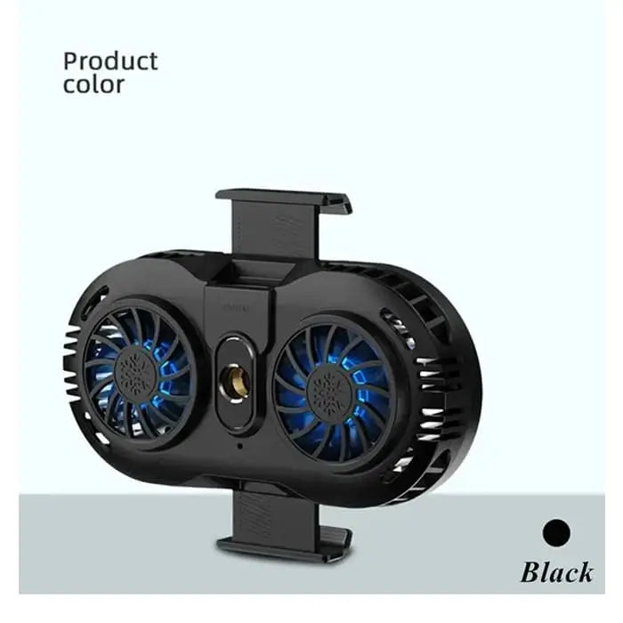 AH102 Dual Fan Phone Cooler black