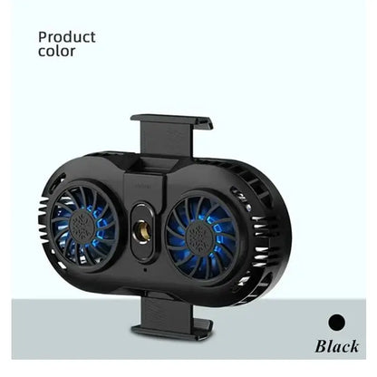 AH102 Dual Fan Phone Cooler black