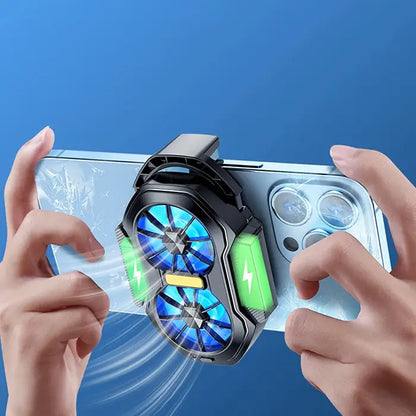 FS01 Dual Fan Phone Cooler using