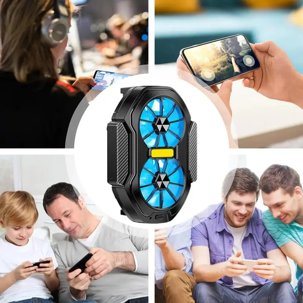 FS01 Dual Fan Phone Cooler usages