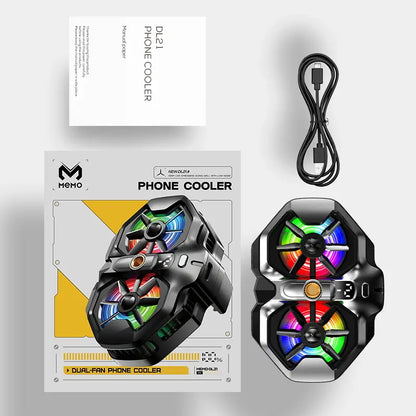 Memo DL21 Dual Fan Phone Cooler package