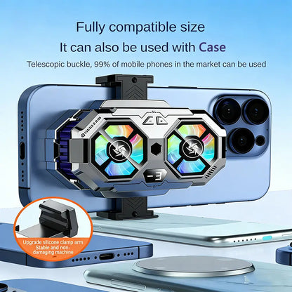 SL22 Dual Fan Phone Cooler with clips