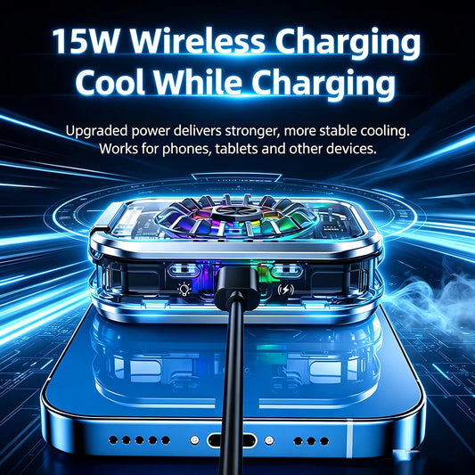 TH05 Magnetic Phone Cooler with Wireless Charging