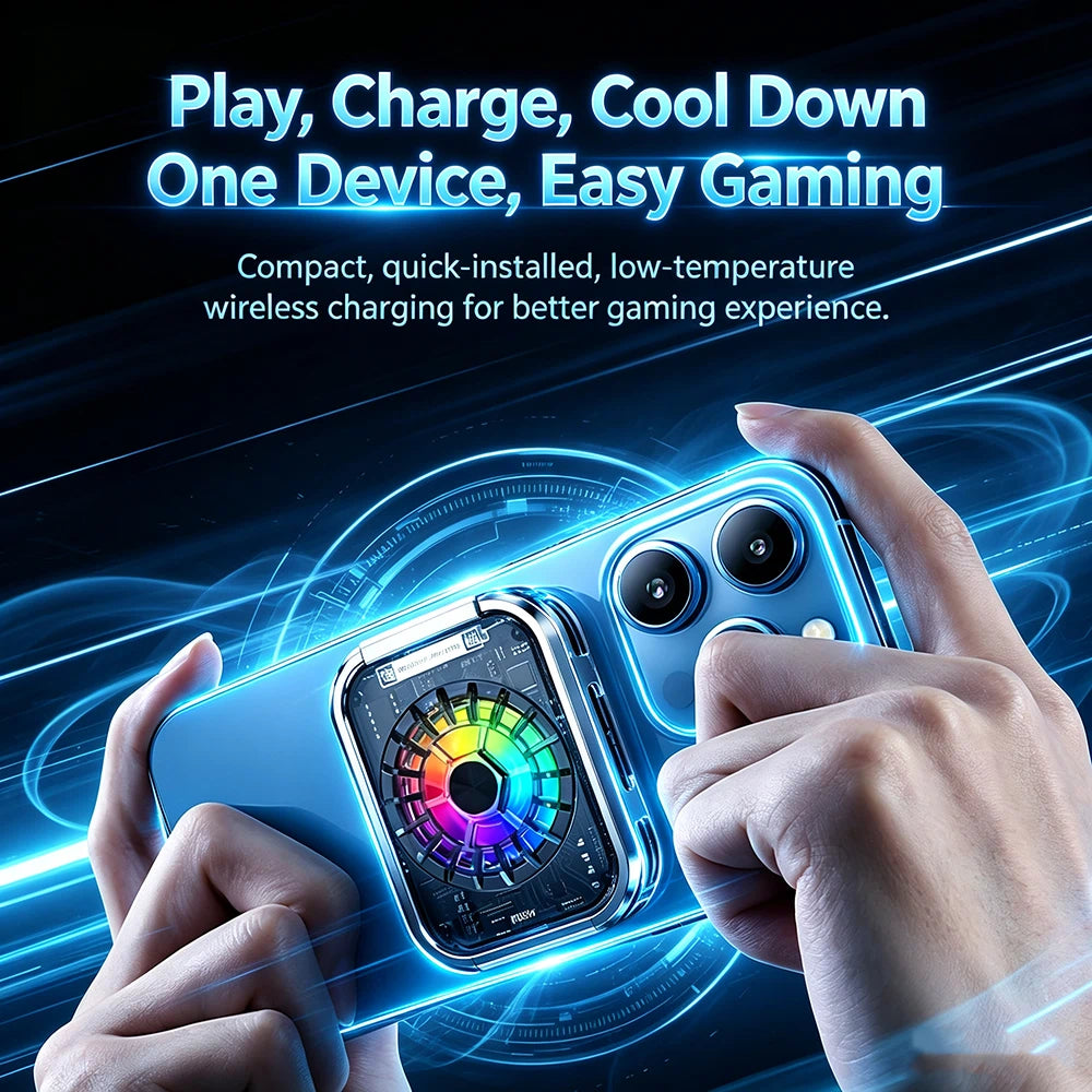 TH05 Magnetic Phone Cooler with Wireless Charging