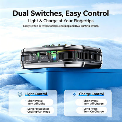 TH05 Magnetic Phone Cooler with Wireless Charging
