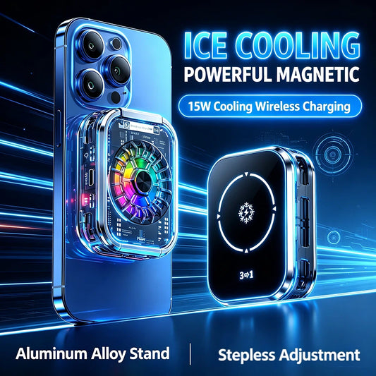 TH05 Magnetic Phone Cooler with Wireless Charging