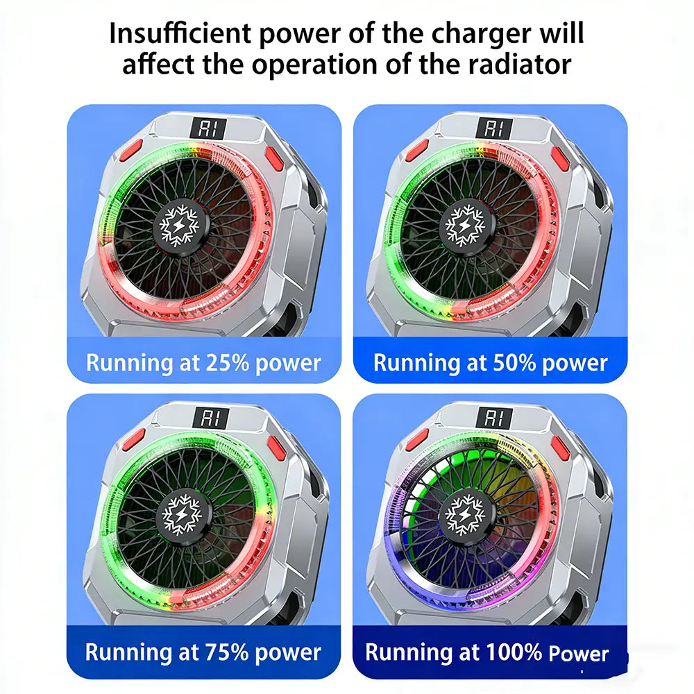 TH28 Magnetic Phone Cooler led lights