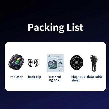 TL26 Magnetic Phone Cooler packing list